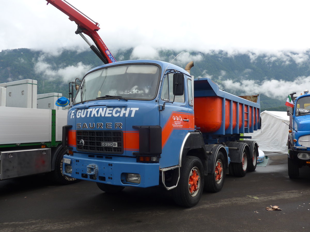 (172'234) - Gutknecht, Murzelen - Nr. 1/BE 163'575 - Saurer am 26. Juni 2016 in Interlaken, Flugplatz