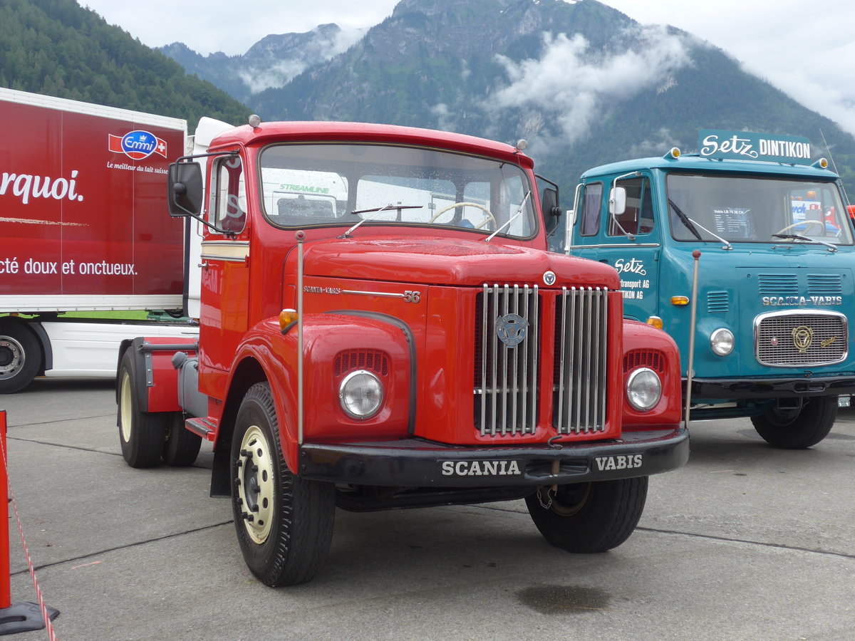 (172'263) - Scania - am 26. Juni 2016 in Interlaken, Flugplatz