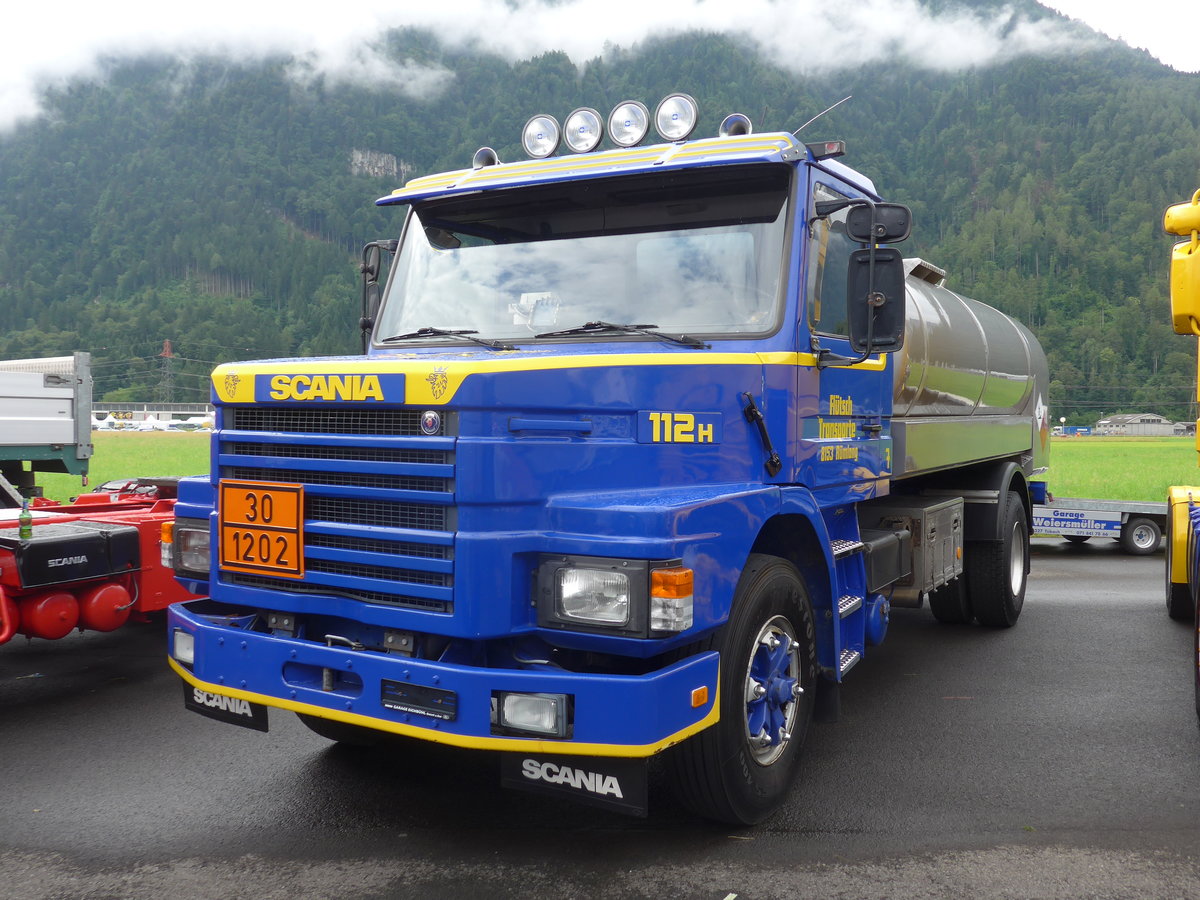 (172'282) - Fltsch, Rmlang - Nr. 7 - Scania am 26. Juni 2016 in Interlaken, Flugplatz