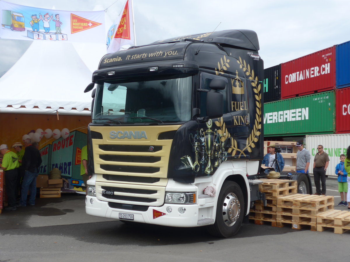 (172'349) - Scania - TG 203'750 - am 26. Juni 2016 in Interlaken, Flugplatz