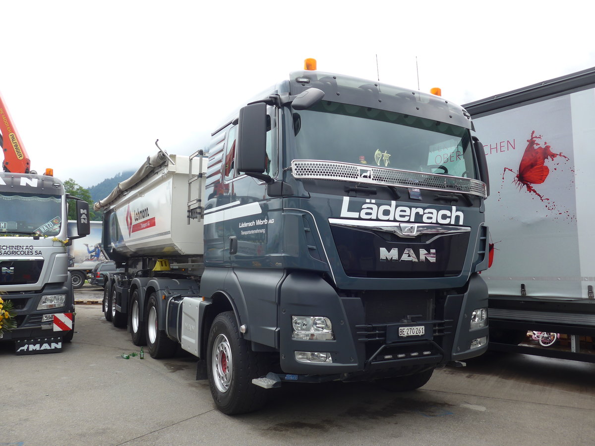 (172'379) - Lderach, Worb - BE 270'261 - MAN am 26. Juni 2016 in Interlaken, Flugplatz