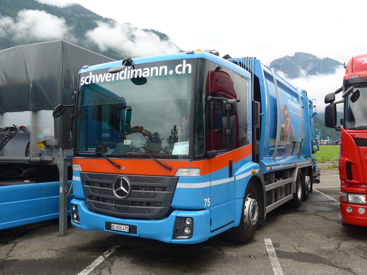 (172'399) - Schwendimann, Mnchenbuchsee - Nr. 75/BE 806'475 - Mercedes am 26. Juni 2016 in Interlaken, Flugplatz