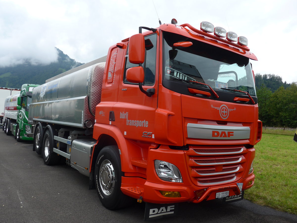 (172'479) - Brli, Willisau - LU 11'193 - DAF am 26. Juni 2016 in Interlaken, Flugplatz