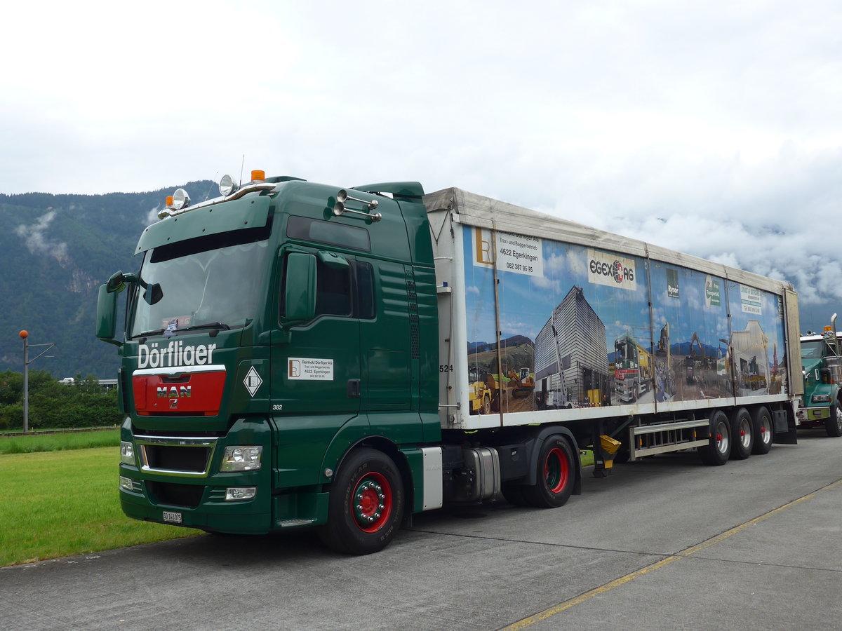 (172'491) - Drfliger, Egerkingen - Nr. 382/SO 143'075 - MAN am 26. Juni 2016 in Interlaken, Flugplatz