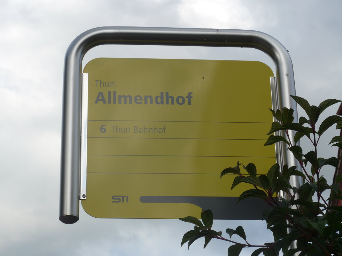 (172'769) - STI-Haltestelle - Thun, Allmendhof - am 5. Juli 2016