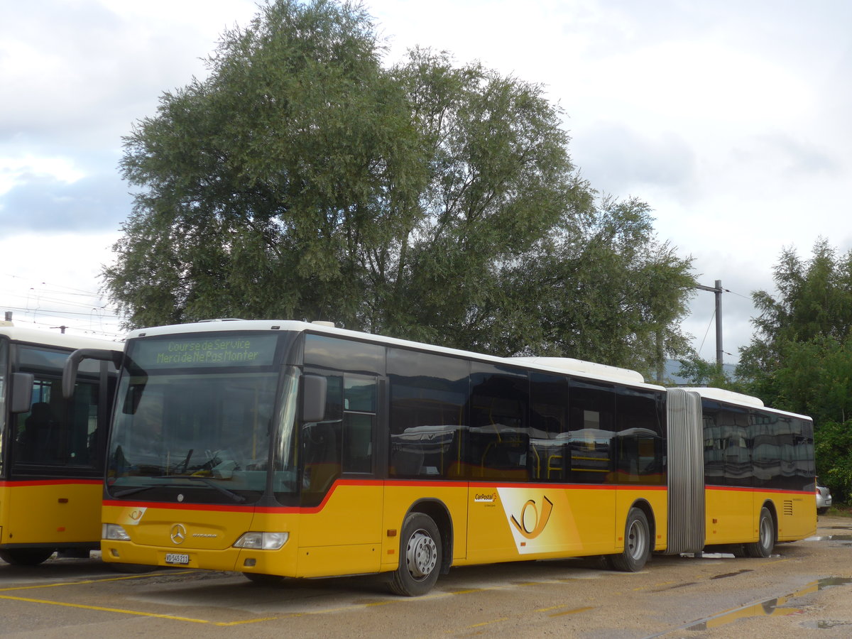 (172'871) - CarPostal Ouest - VD 545'211 - Mercedes am 13. Juli 2016 in Yverdon, Garage