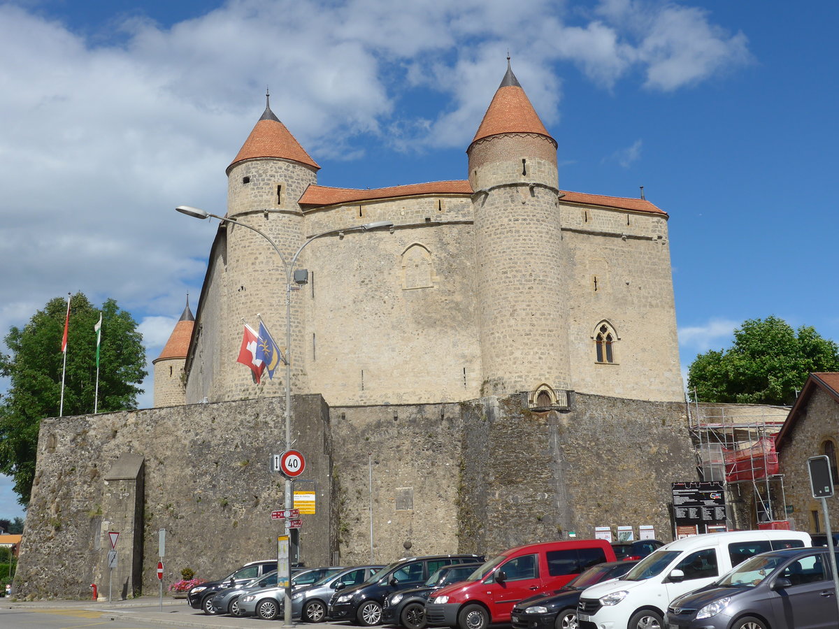 (172'967) - Das Schloss Grandson am 13. Juli 2016