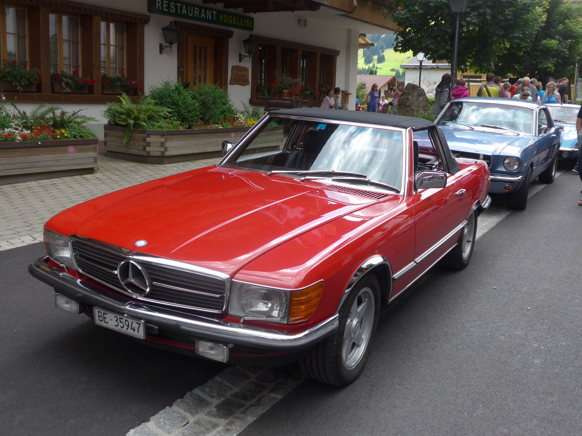 (173'530) - Mercedes - BE 35'947 - am 31. Juli 2016 in Adelboden, Dorfstrasse
