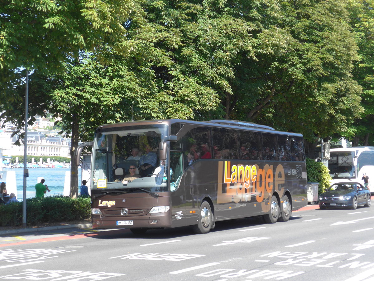 (173'866) - Aus Deutschland: Lange, Schneverdingen - HK-SL 157 - Mercedes am 8. August 2016 beim Bahnhof Luzern