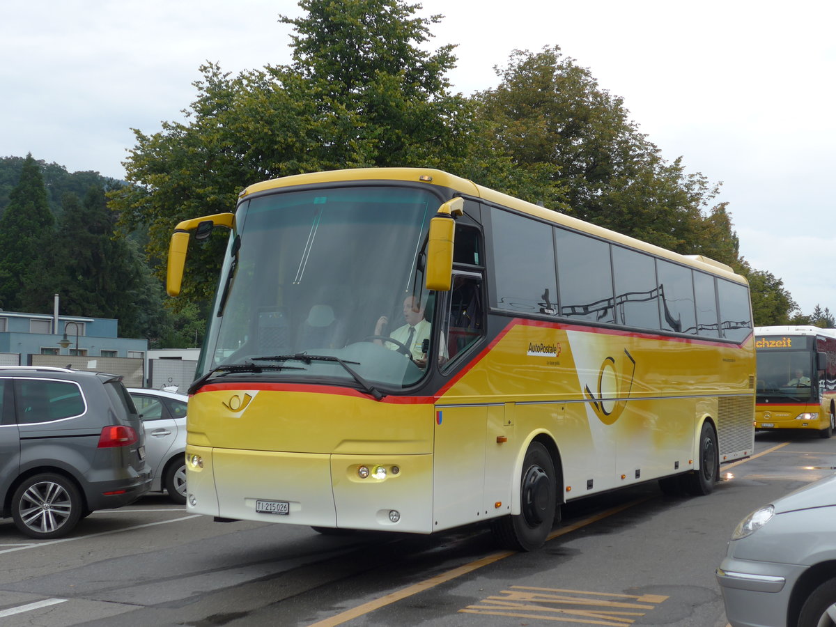 (174'116) - AutoPostale Ticino - TI 215'026 - Bova (ex PostAuto Bern) am 20. August 2016 in Thun, CarTerminal