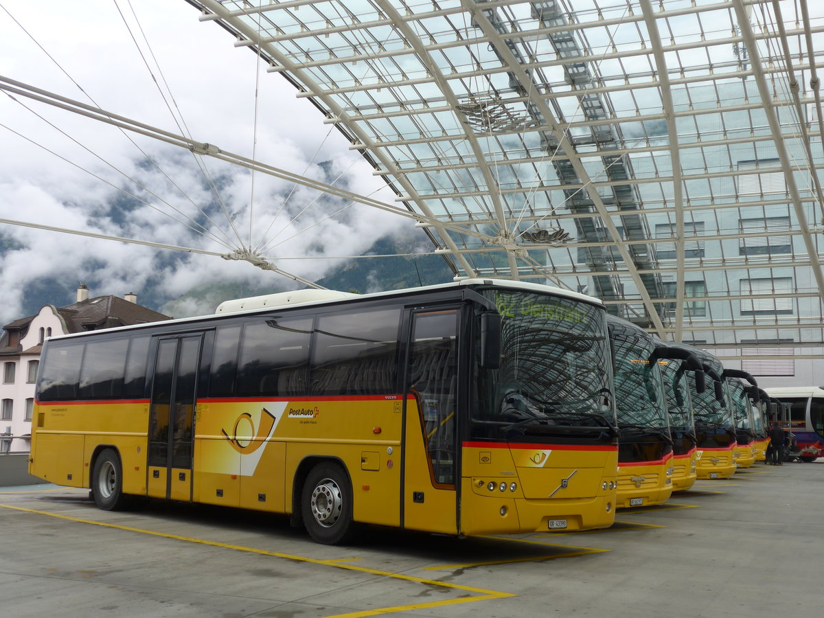 (174'121) - Demarmels, Salouf - GR 43'390 - Volvo (ex PostAuto Graubnden) am 21. August 2016 in Chur, Postautostation