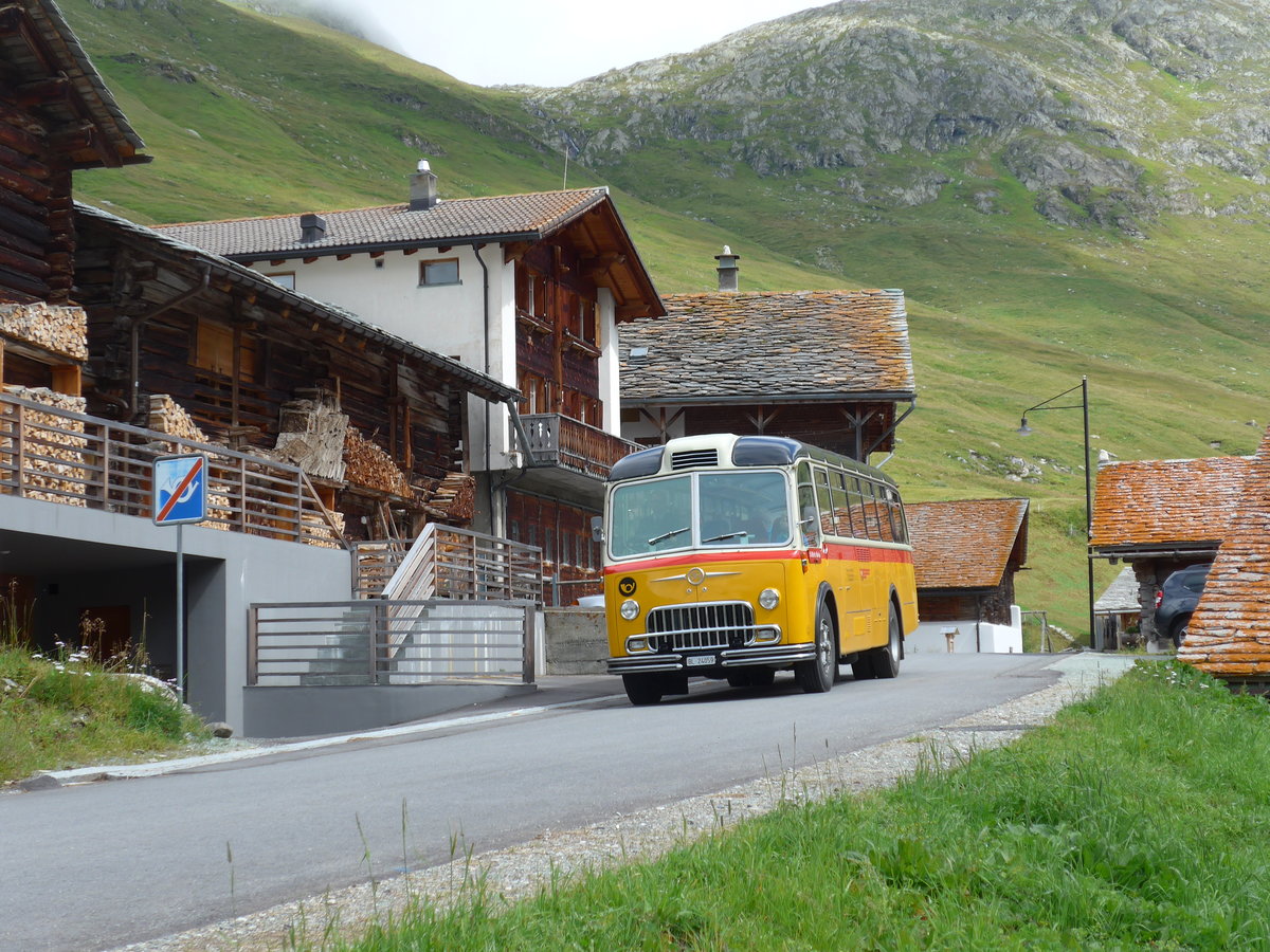 (174'212) - Tanner&Lambach, Reigoldswil - Nr. 2/BL 24'059 - FBW/R&J (ex Hunziker, Rschlikon; ex P 24'059; ex P 21'559) am 21. August 2016 in Juf