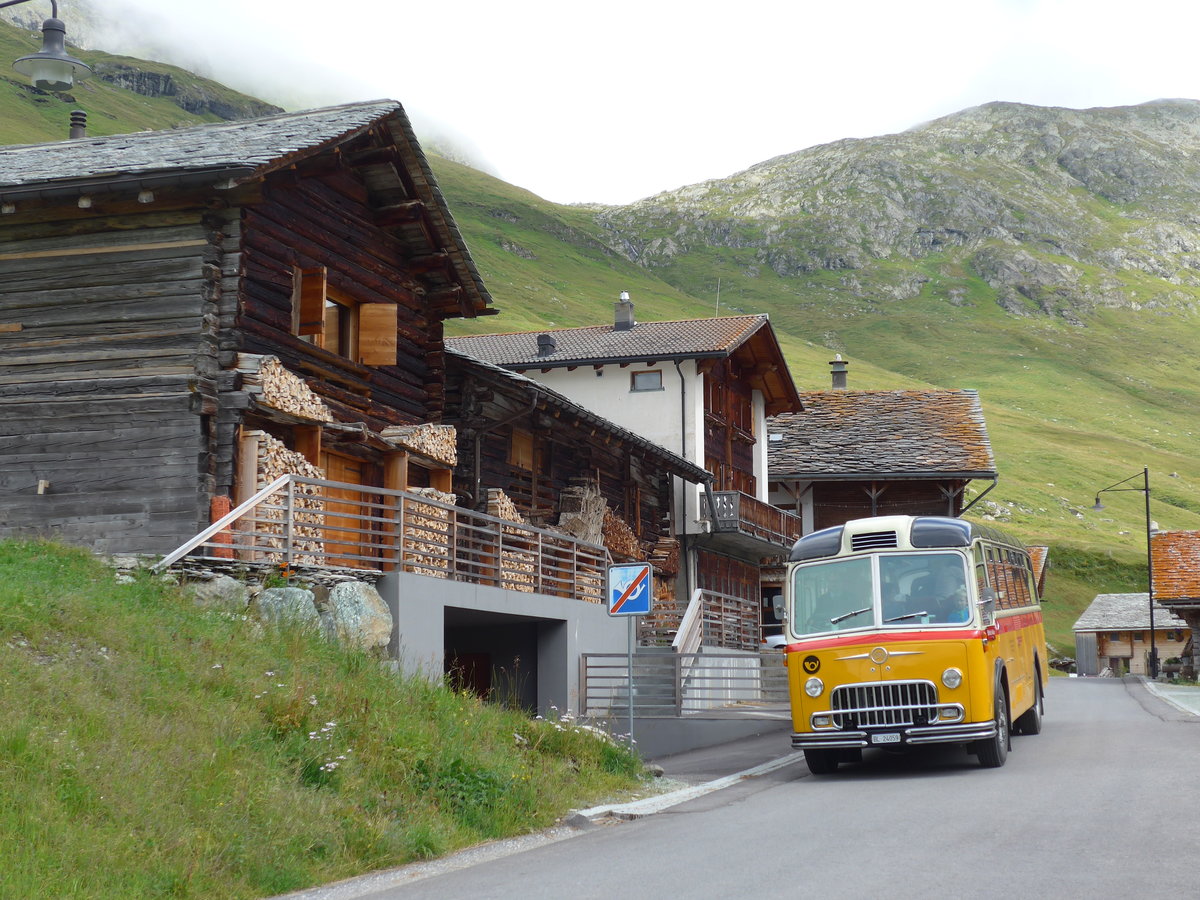 (174'214) - Tanner&Lambach, Reigoldswil - Nr. 2/BL 24'059 - FBW/R&J (ex Hunziker, Rschlikon; ex P 24'059; ex P 21'559) am 21. August 2016 in Juf