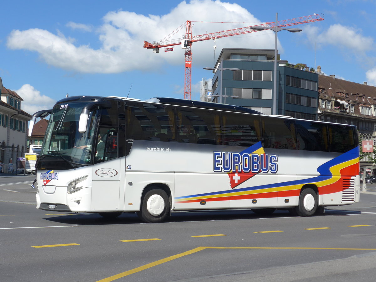 (174'652) - Eurobus, Bern - Nr. 10/BE 719'301 - VDL am 6. September 2016 beim Bahnhof Thun