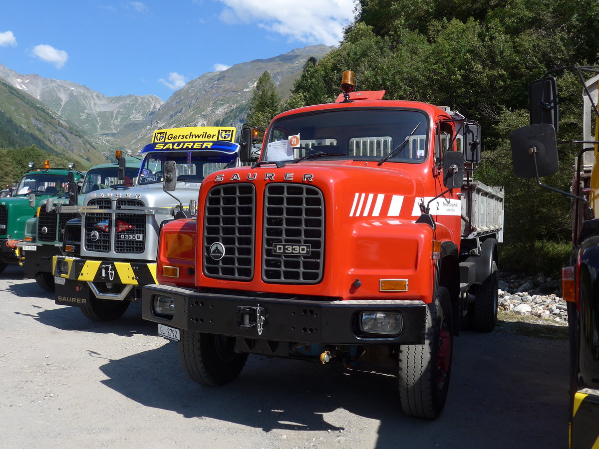 (174'697) - Reusser, Zuchwil - Nr. 2/GL 2792 - Saurer am 10. September 2016 in Campo, Saurertreffen