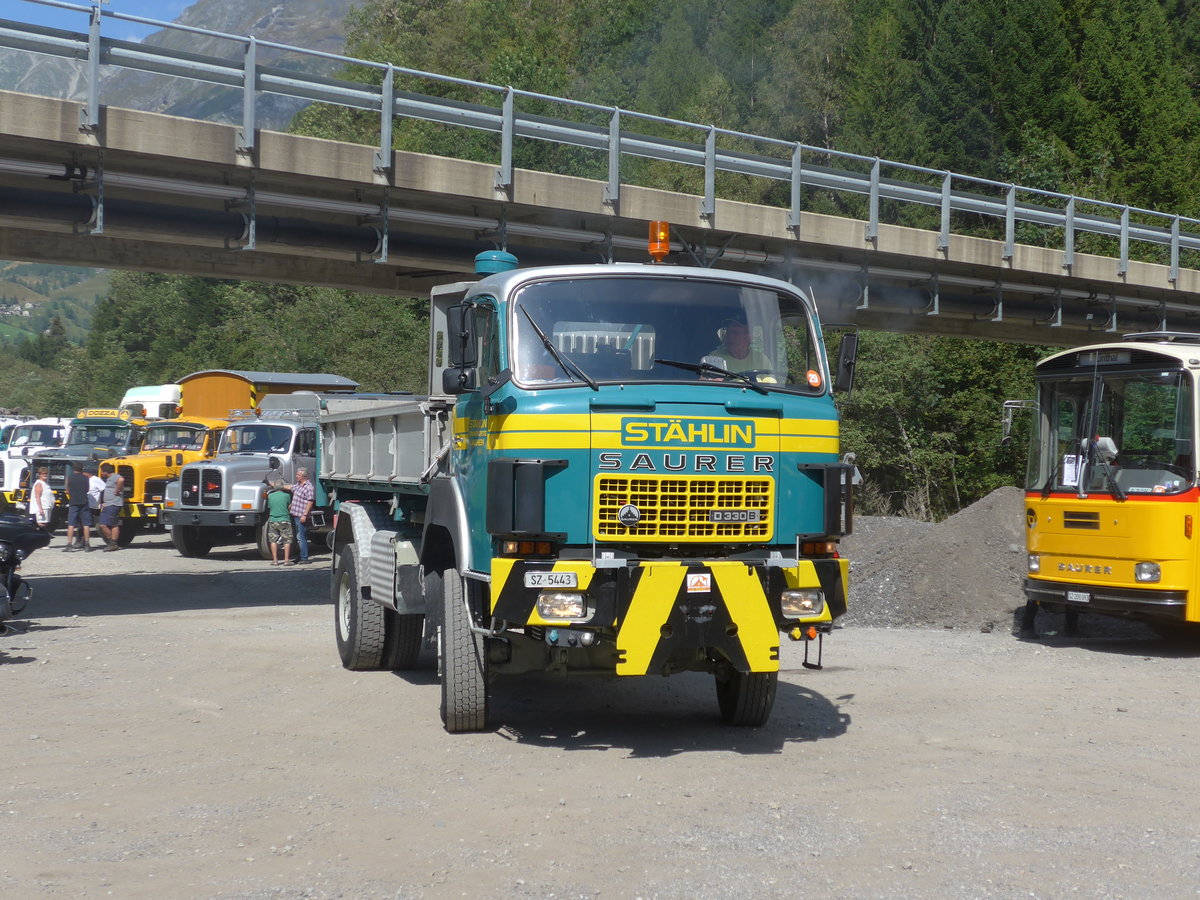(174'751) - Sthlin, Lachen - SZ 5443 - Saurer am 10. September 2016 in Campo, Saurertreffen
