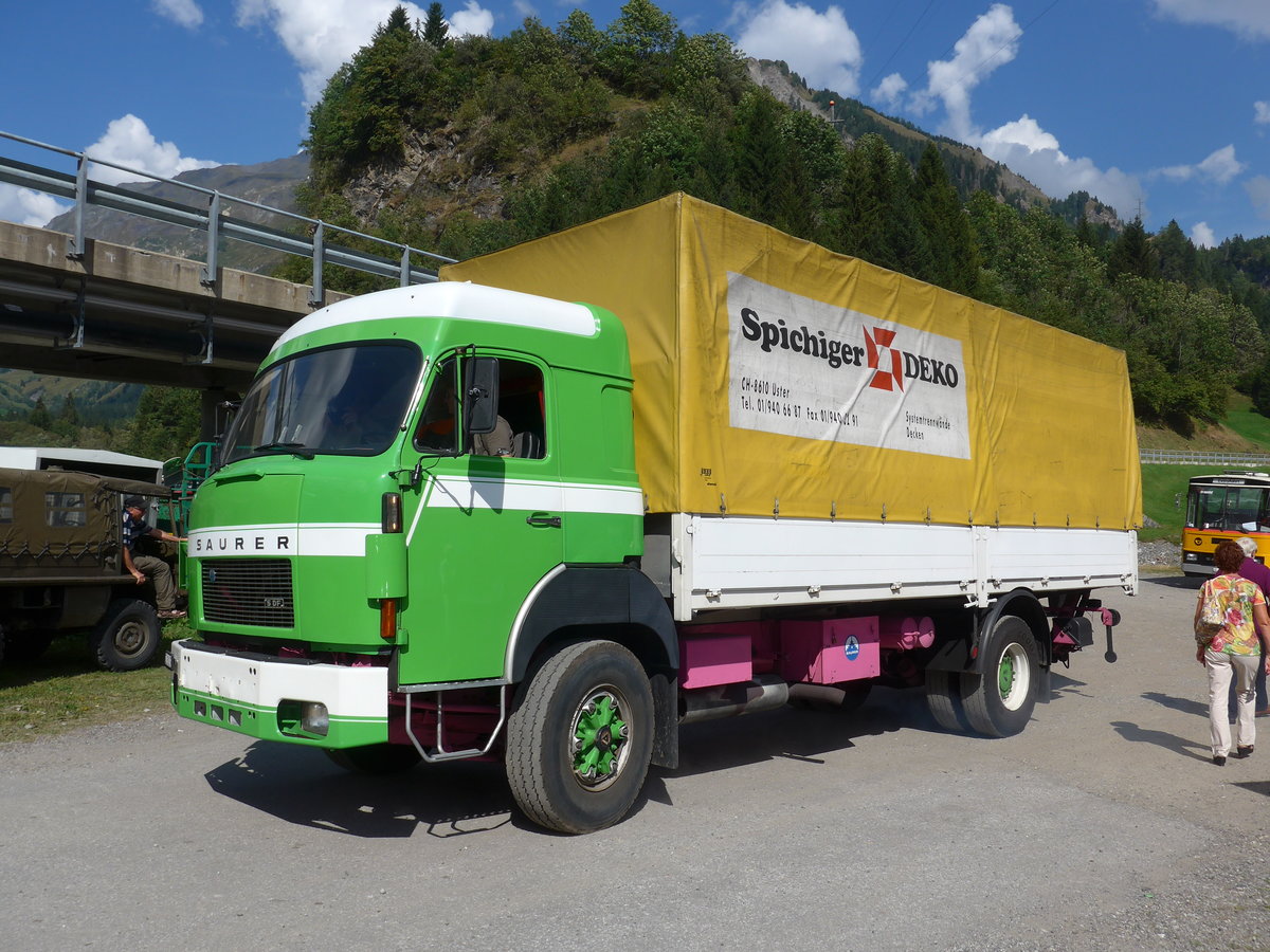 (174'773) - Spichiger, Uster - SZ 200'079 - Saurer am 10. September 2016 in Campo, Saurertreffen