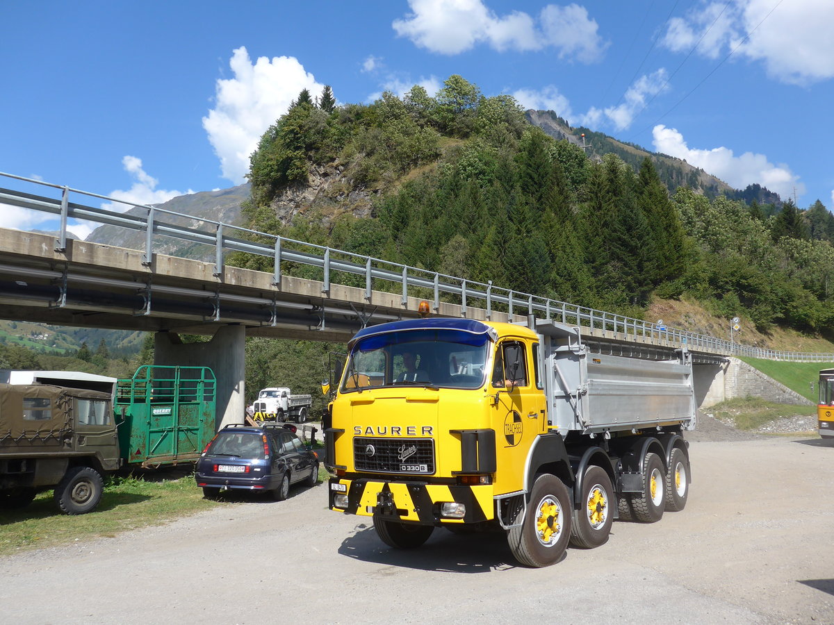 (174'777) - Trachsel - Nr. 7/GL 8470 - Saurer am 10. September 2016 in Campo, Saurertreffen