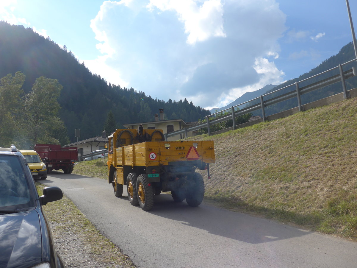 (174'825) - Saurer - TI 505 U - am 10. September 2016 in Campo, Saurertreffen