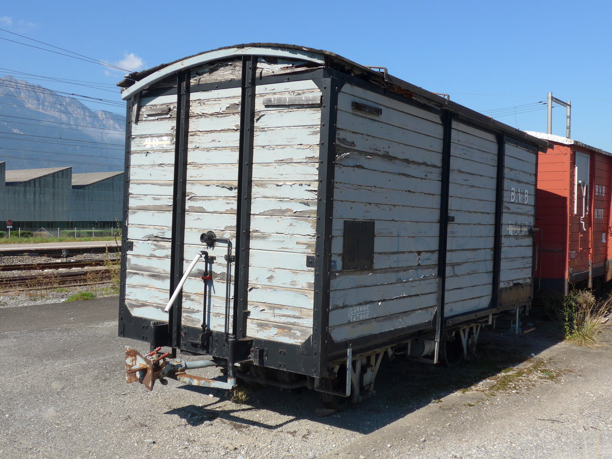 (175'118) - BVB-Gterwagen - Nr. 207 - am 24. September 2016 im Bahnhof Bex