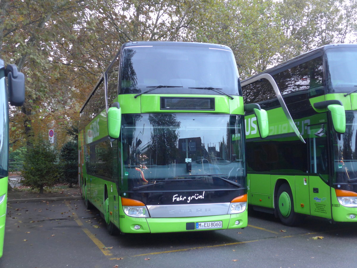 (175'709) - Aus Deutschland: Albus, Mnchen - Nr. M8060/M-EU 8060 - Setra am 18. Oktober 2016 in Zrich, Sihlquai