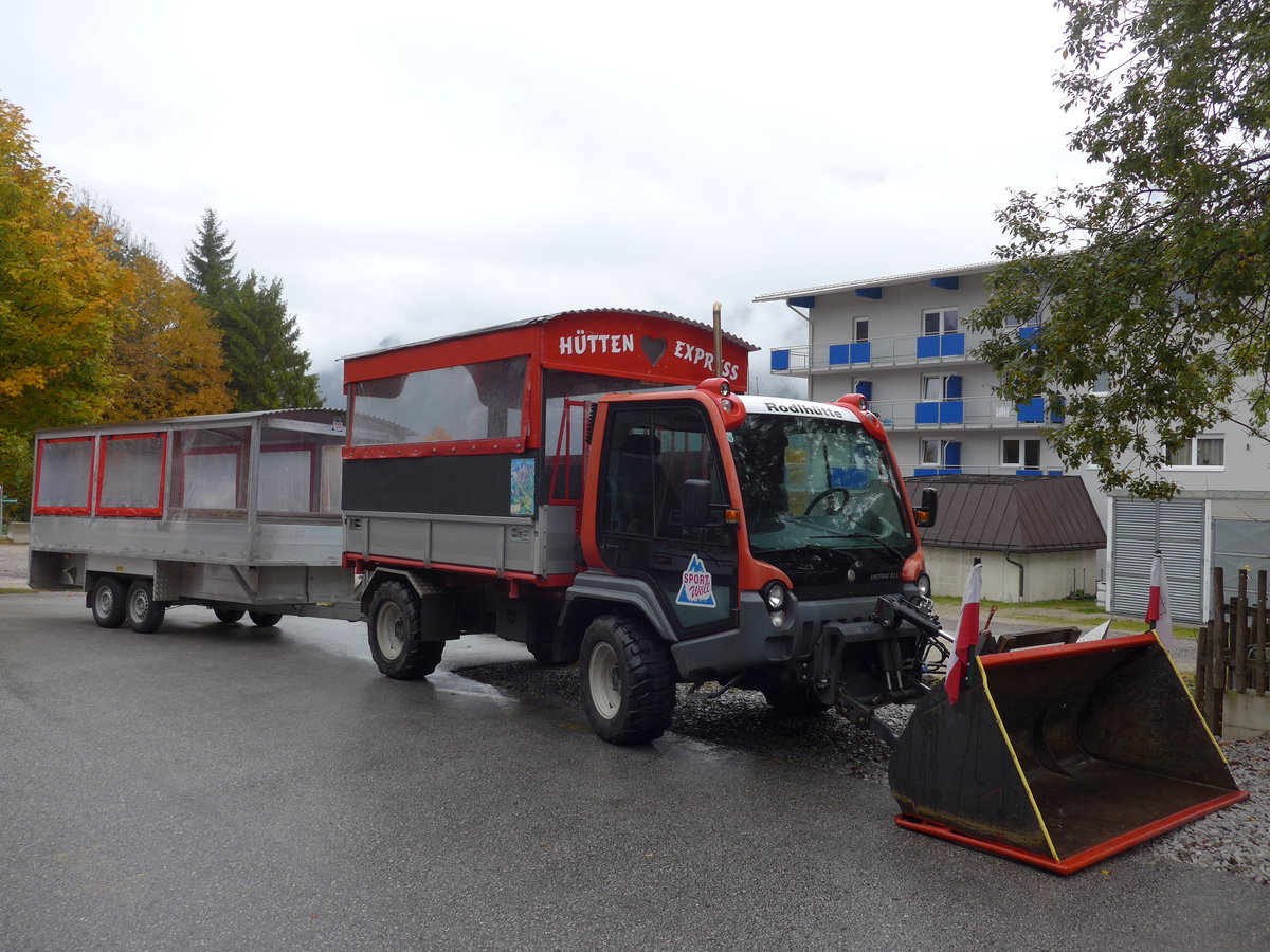(175'906) - Wll, Pertisau - SZ 296 DC - Unitrac am 19. Oktober 2016 in Pertisau, Sport Wll