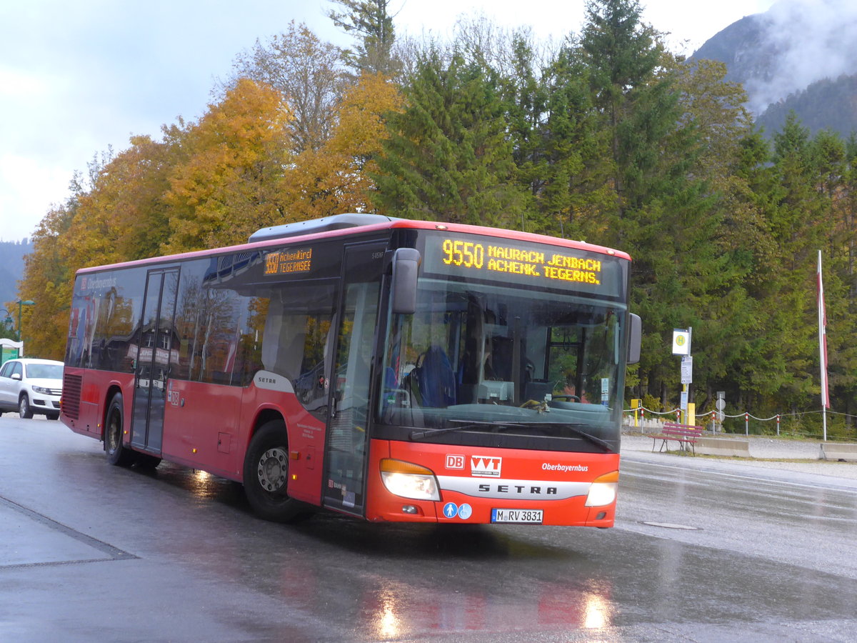 (175'991) - Aus Deutschland: RVO Mnchen - M-RV 3831 - Setra am 19. Oktober 2016 in Pertisau, Karwendellift