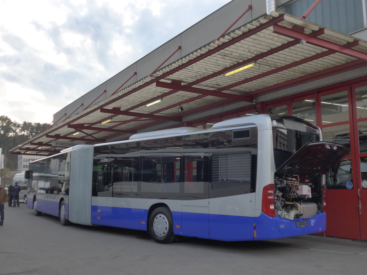 (176'559) - VZO Grningen - Nr. 136 - Mercedes am 4. November 2016 in Kloten, EvoBus