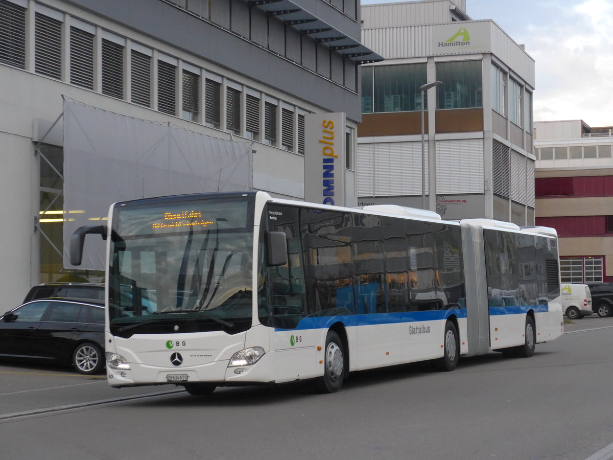 (176'569) - Welti-Furrer, Bassersdorf - Nr. 62/ZH 634'611 - Mercedes am 4. November 2016 in Kloten, EvoBus