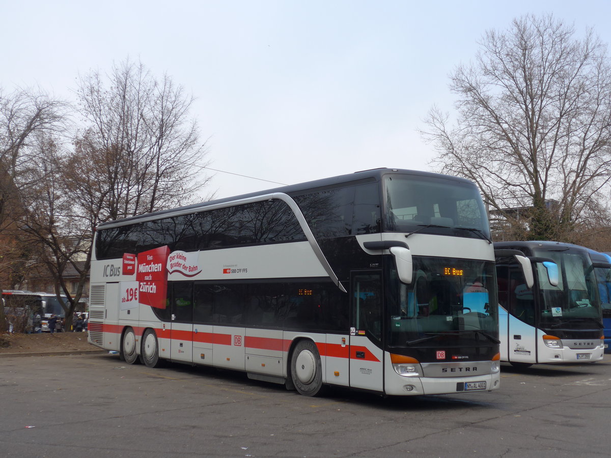 (177'327) - Aus Deutschland: Arzt, Seligenporten - NM-AL 4001 - Setra am 24. Dezember 2016 in Zrich, Sihlquai