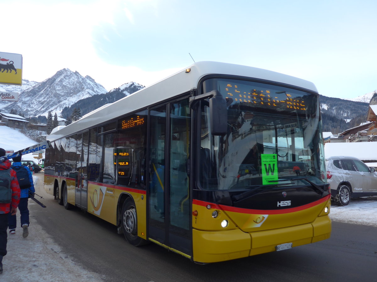 (177'730) - Engeloch, Riggisberg - Nr. 7/BE 447'403 - Scania/Hess am 7. Januar 2017 in Adelboden, Oey