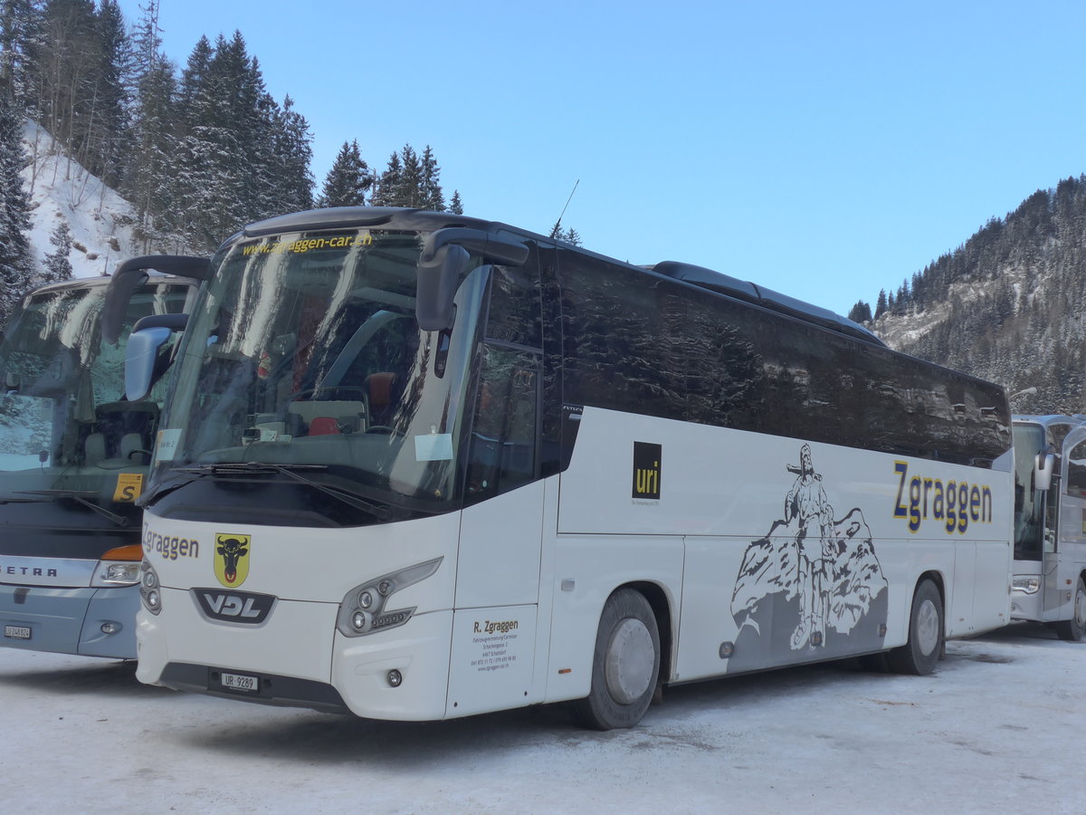 (177'735) - Zgraggen, Schattdorf - UR 9289 - VDL am 7. Januar 2017 in Adelboden, ASB