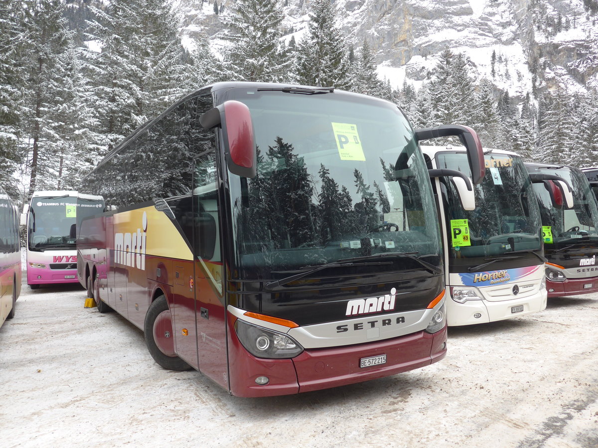 (177'857) - Marti, Kallnach - Nr. 15/BE 572'215 - Setra am 7. Januar 2017 in Adelboden, Unter dem Birg