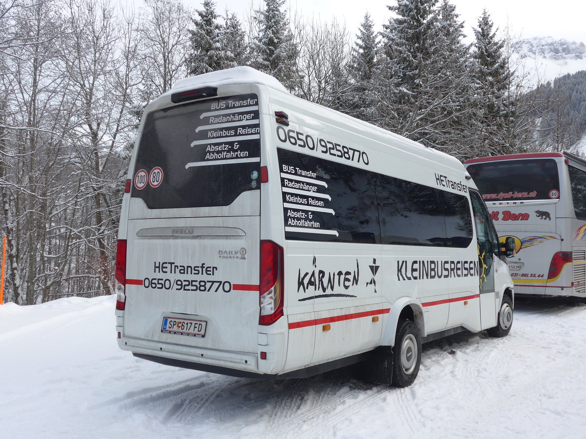 (177'962) - Aus Oesterreich: HETransfer, Radenthein - SP 617 FD - Iveco am 8. Januar 2017 in Adelboden, ASB 