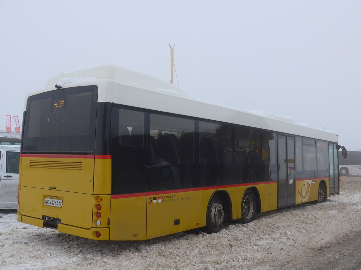 (177'981) - Engeloch, Riggisberg - Nr. 7/BE 447'403 - Scania/Hess am 8. Januar 2017 in Adelboden, Weltcup