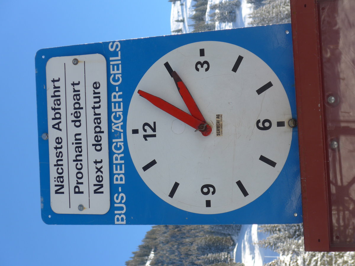 (178'006) - Portenier-Haltestelle - Adelboden, Berglger - am 9. Januar 2017
