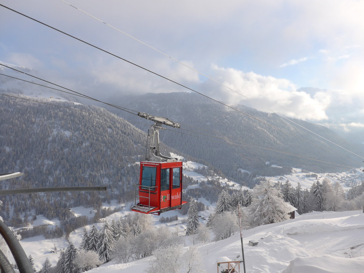 (178'052) - Luftseilbahn Frgangen-Bellwald - Nr. 2 - am 15. Januar 2017 in Bellwald, Bergstation