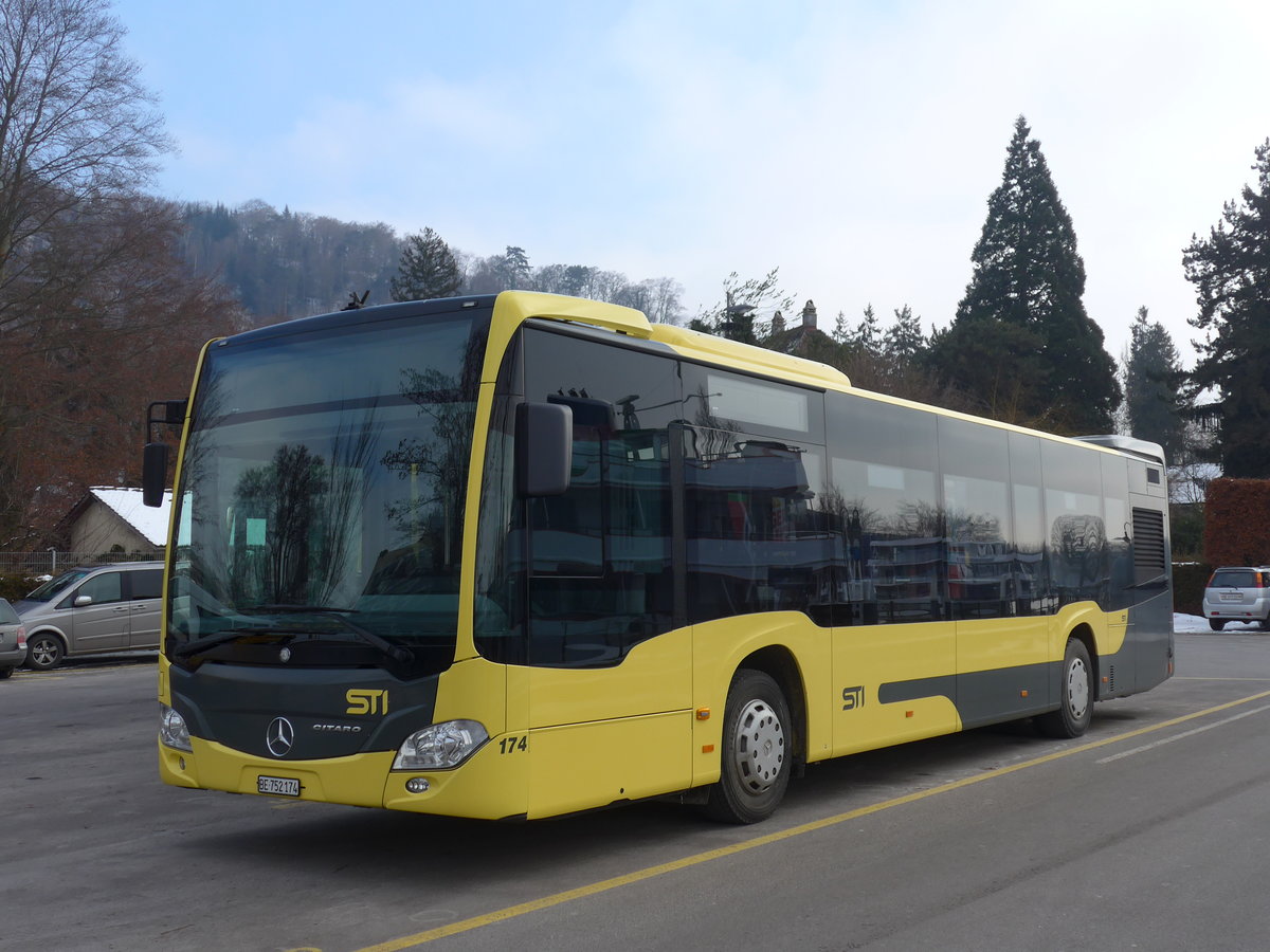 (178'064) - STI Thun - Nr. 174/BE 752'174 - Mercedes am 20. Januar 2017 bei der Schifflndte Thun