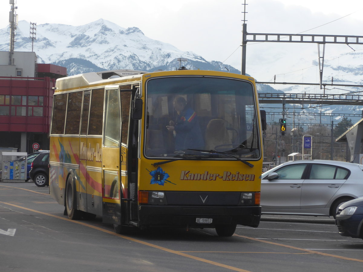 (178'769) - Kander-Reisen, Frutigen - Nr. 6/BE 59'817 - Vetter (ex AVG Grindelwald Nr. 18) am 4. Mrz 2017 in Thun, CarTerminal