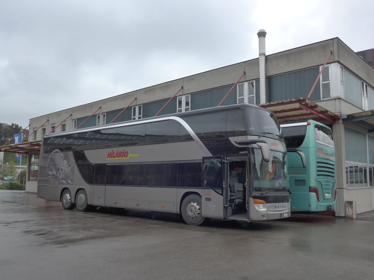 (179'728) - Hilrio, Schtz - LU 254'807 - Setra (ex Domo, Glattbrugg) am 26. April 2017 in Kloten, EvoBus