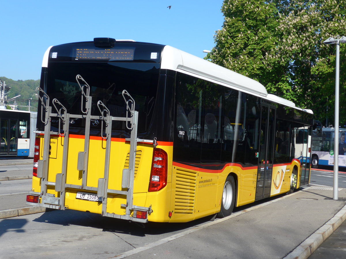 (179'744) - Bucheli, Kriens - Nr. 29/LU 15'085 - Mercedes am 29. April 2017 beim Bahnhof Luzern