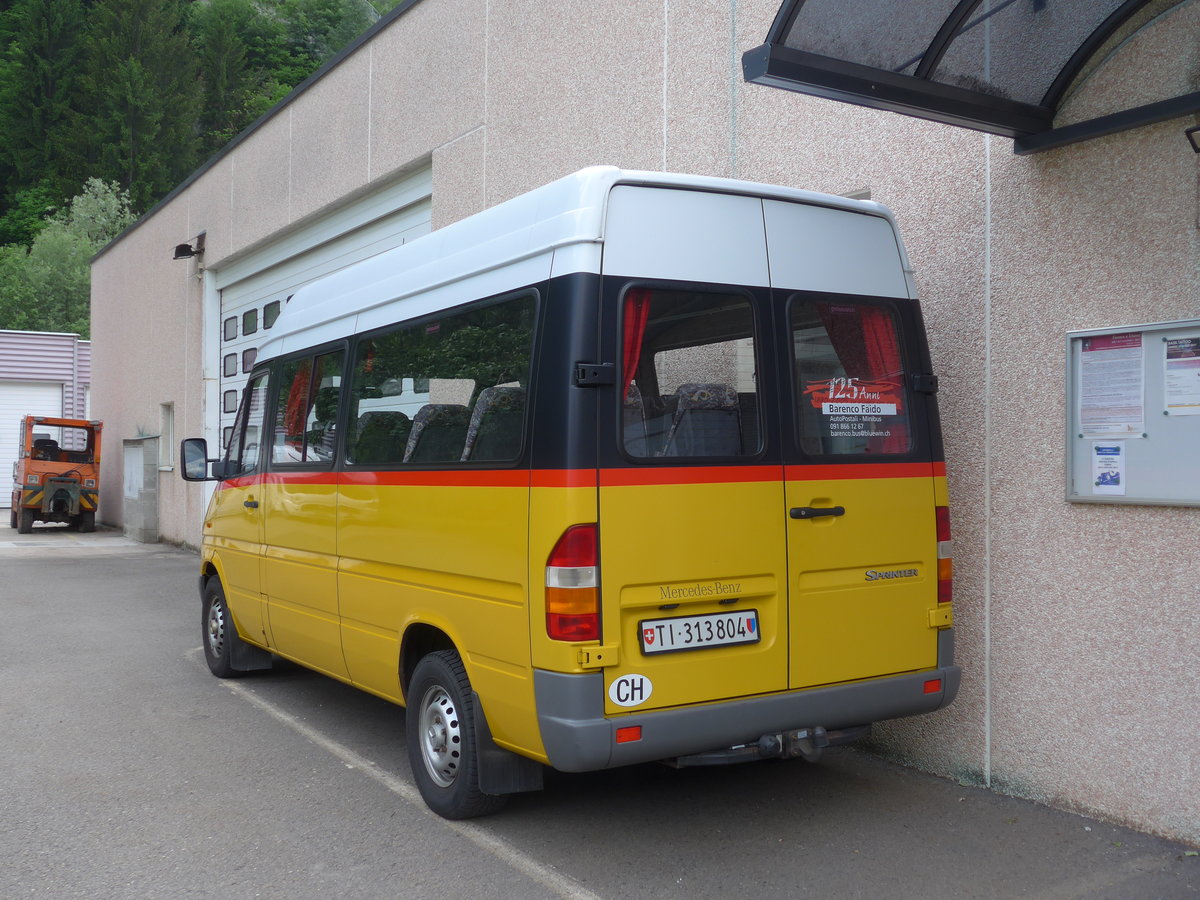 (180'647) - Barenco, Faido - TI 313'804 - Mercedes am 23. Mai 2017 in Faido, Garage