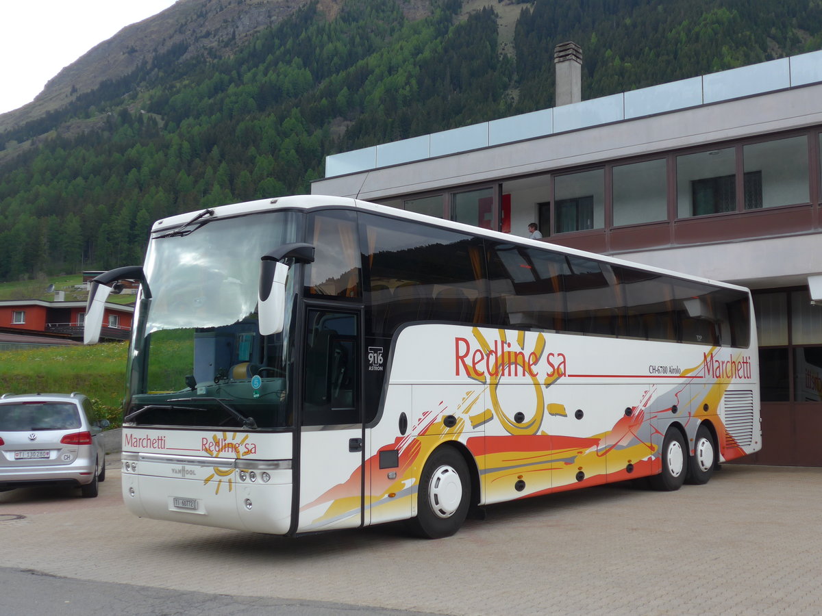 (180'649) - Marchetti, Airolo - TI 60'772 - Van Hool am 23. Mai 2017 in Airolo, Garage