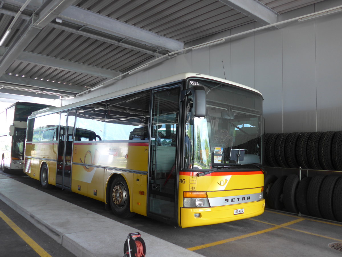 (180'706) - AAGU Altdorf - Nr. 46/UR 9224 - Setra am 24. Mai 2017 in Schattdorf, Garage