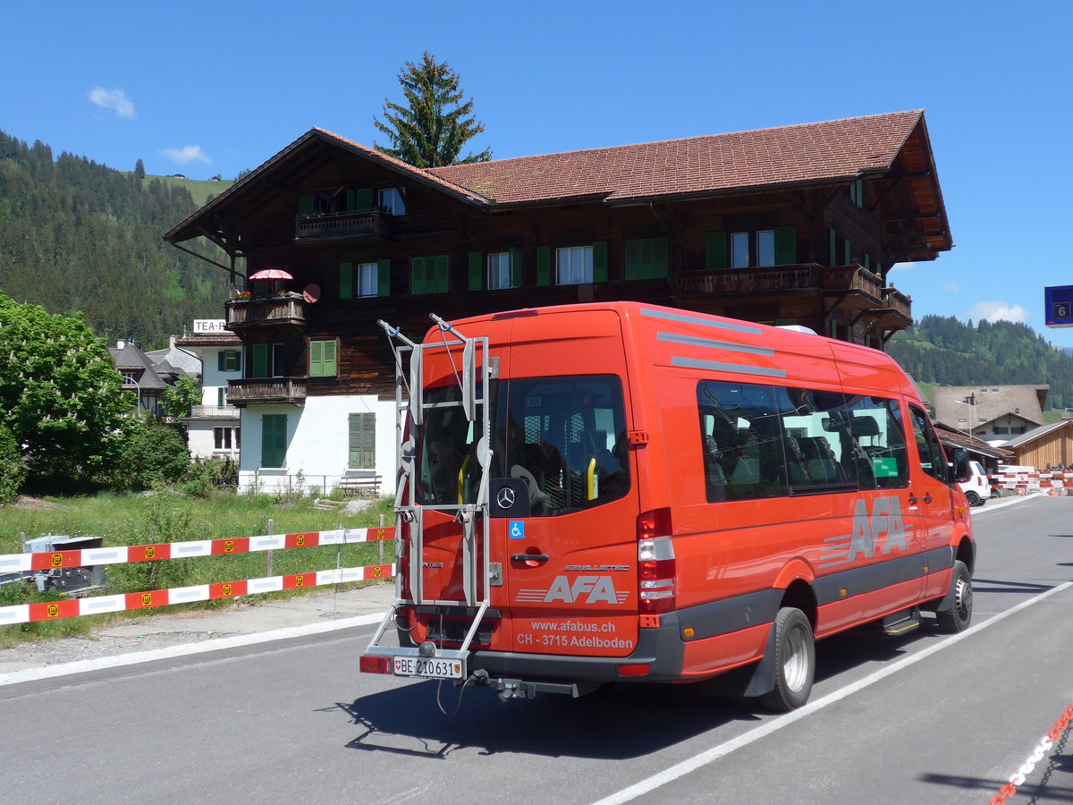 (180'774) - AFA Adelboden - Nr. 53/BE 210'631 - Mercedes am 26. Mai 2017 beim Bahnhof Zweisimmen