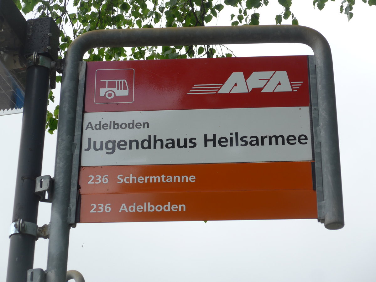 (180'960) - AFA-Haltestelle - Adelboden, Jugendhaus Heilsarmee - am 4. Juni 2017