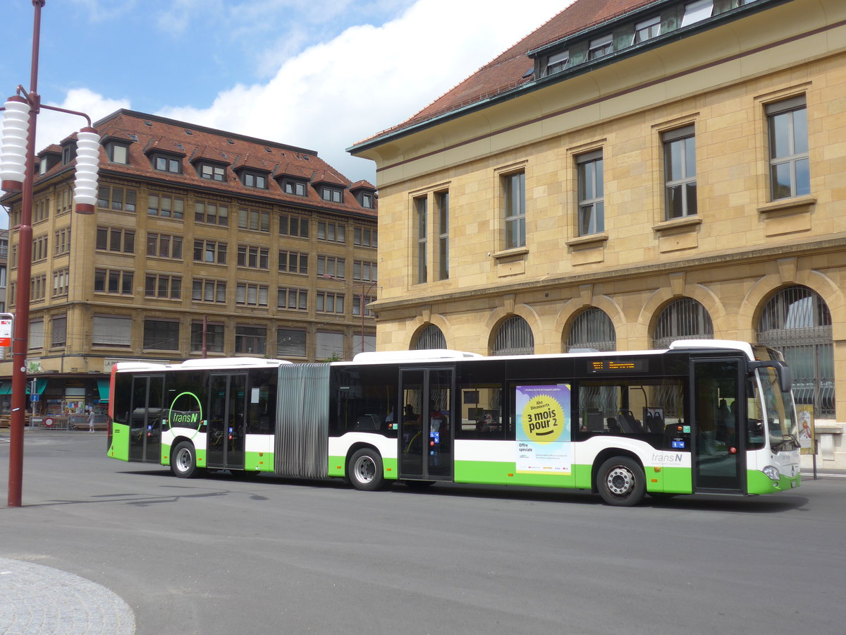 (181'067) - transN, La Chaux-de-Fonds - Nr. 361/NE 145'361 - Mercedes am 12. Juni 2017 beim Bahnhof La Chaux-de-Fonds