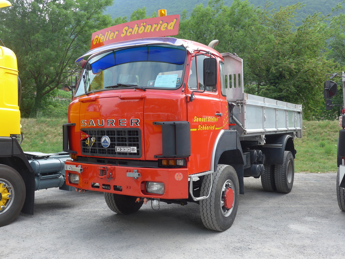 (181'282) - Gfeller, Schnried - BE 47'600 - Saurer am 24. Juni 2017 in Aigle, Saurertreffen