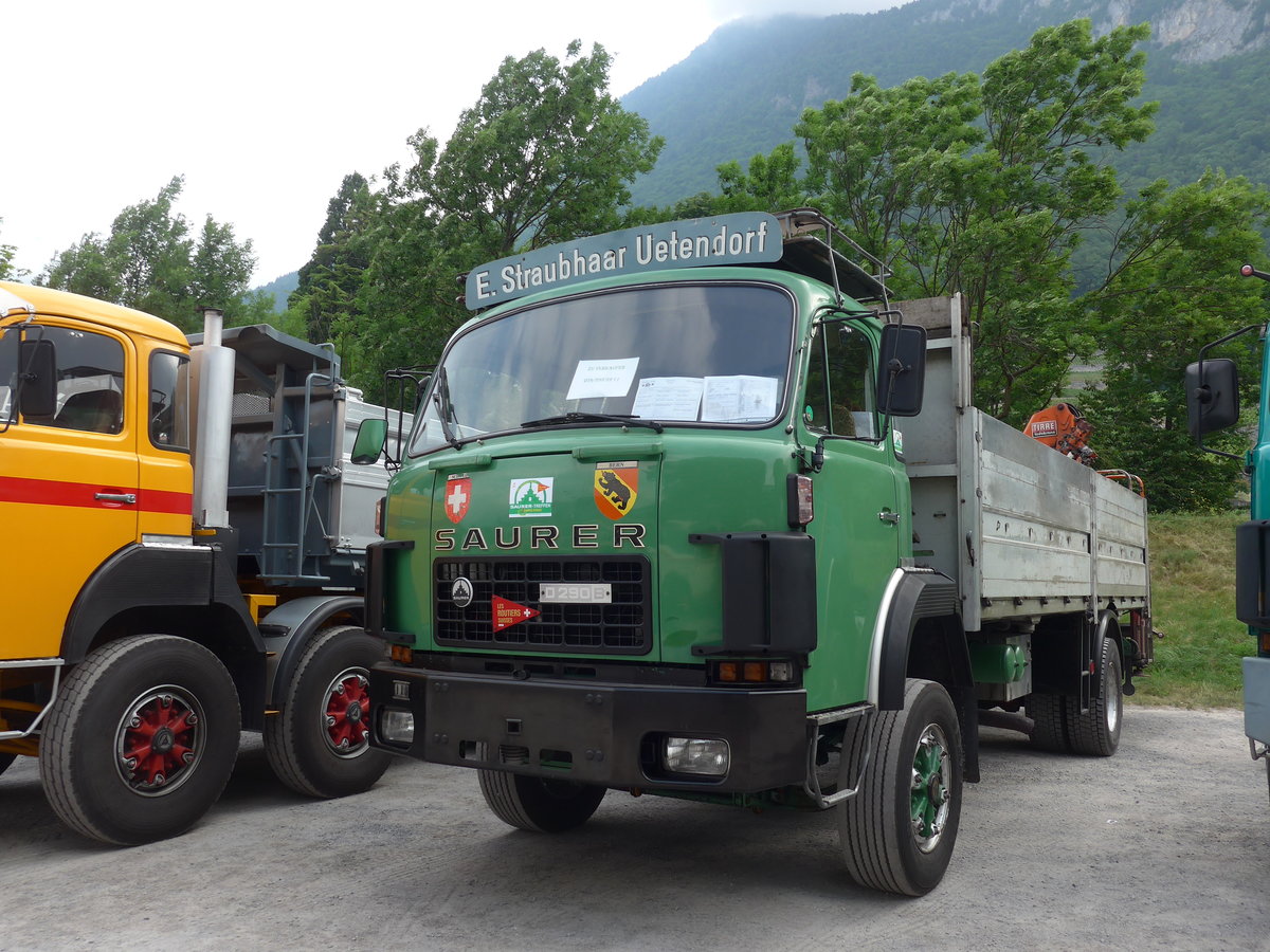 (181'285) - Straubhaar, Uetendorf - Saurer am 24. Juni 2017 in Aigle, Saurertreffen