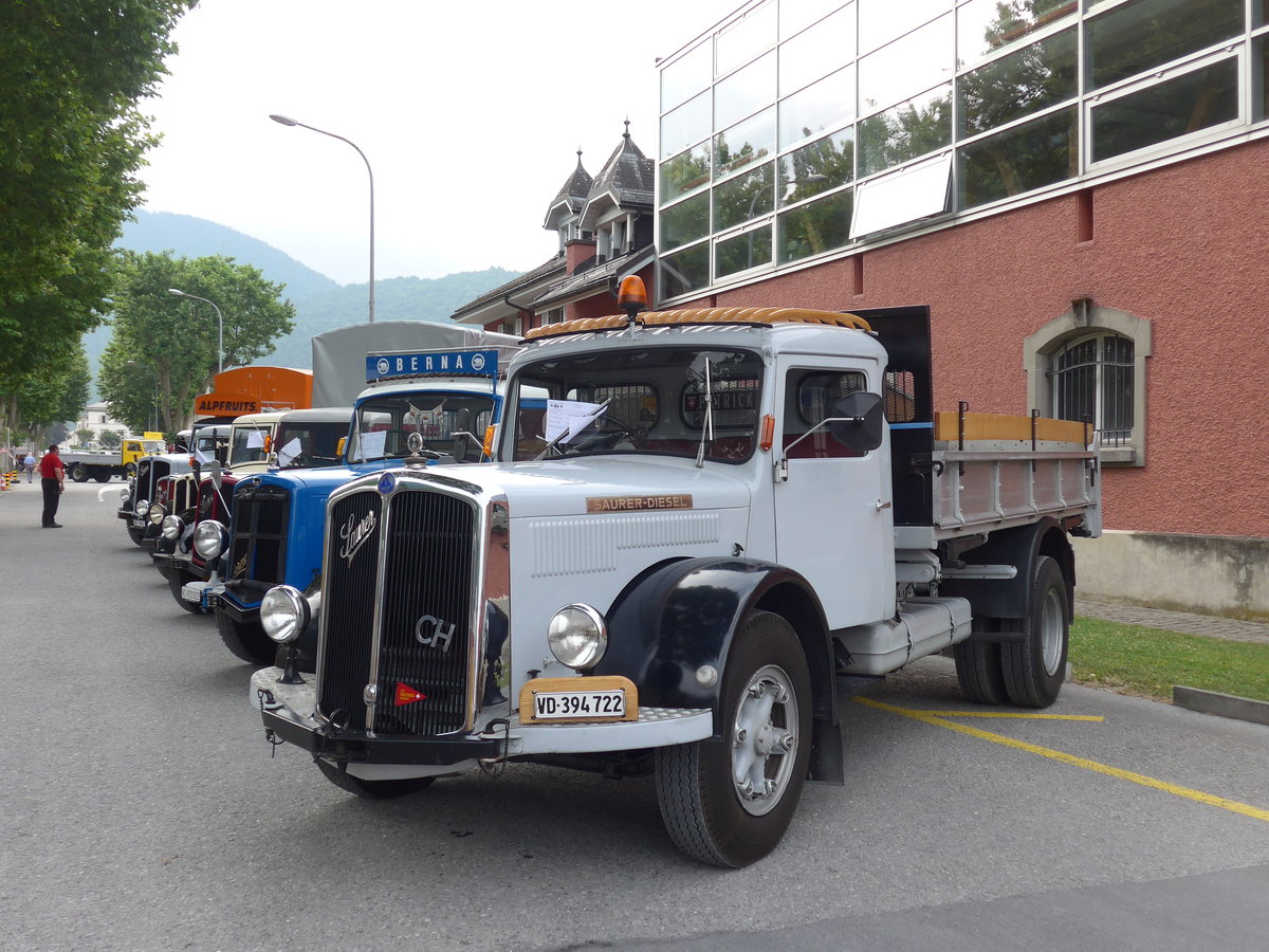 (181'312) - Saurer - VD 394'722 - am 24. Juni 2017 in Aigle, Saurertreffen
